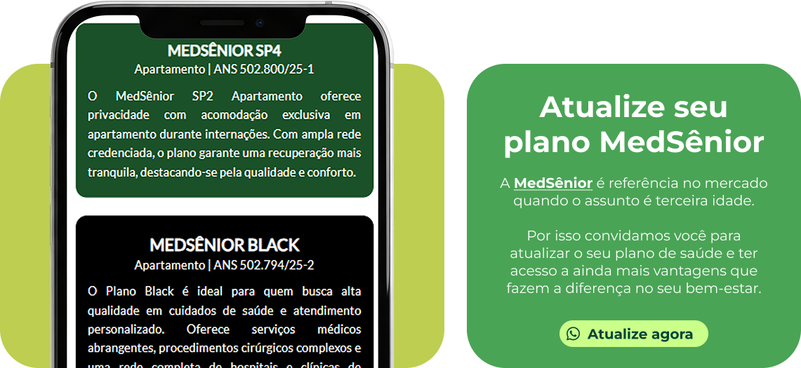 Atualize seu plano MedSênior — Atualize agora